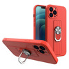 Silikoonümbris Hurtel Ring Case sõrmehoidja ja alusega, Xiaomi Poco M4 Pro 5G, punane