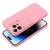 Slide ümbris, Apple iPhone 15 Plus, hele roosa