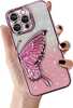 Telefoniümbris Tel Protect Butterfly Water, Apple iPhone 16 Plus, roosa