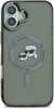 Telefoniümbris Karl Lagerfeld IML K&CH Heads Metal Frame KLHMP16SHLSKCK, Apple iPhone 16, must