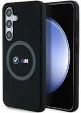 BMW M Silicone Printed Ring MagSafe ümbris BMHMS24S23SROK, Samsung Galaxy S24, must
