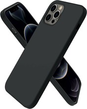 Telefoniümbris Liquid Silicone 1.5mm, Apple iPhone 16 Pro, must