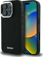 Telefoniümbris DKNY Plain Silver Logo MagSafe DKHMP16XPSCMCLK, Apple iPhone 16 Pro Max, must