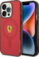 Telefoniümbris Ferrari FEHMP14XURKR Translucent MagSafe, Apple iPhone 14 Pro Max, punane