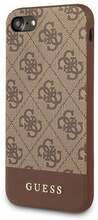 Telefoniümbris Guess GUHCI8G4GLBR 4G Stripe Collection, Apple iPhone SE 2020/7/8, pruun
