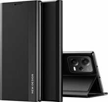 Telefoniümbris Hurtel Sleep Case Pro, Xiaomi Redmi Note 12 5G / Poco X5 5G, must