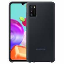 Silikoonümbris Samsung EF-PA415TBEGEU, Samsung Galaxy A41, must