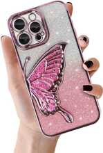 Telefoniümbris Tel Protect Butterfly Water, Apple iPhone 16 Plus, roosa