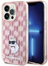 Telefoniümbris Karl Lagerfeld Hardcase Monogram Choupette KLHCP15XHNCMKLP, Apple iPhone 15 Pro Max, roosa