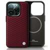 Telefoniümbris BMW BMHMP16X23RDDR Sign Leather Diamond Metal Logo MagSafe, Apple iPhone 16 Pro Max, punane