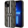 Telefoniümbris Guess GUHMP14MP4RPSW 4G Printed Stripes MagSafe, iPhone 14 Plus / 15 Plus, pruun