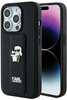 Telefoniümbris Karl Lagerfeld Gripstand Saffiano Karl&Choupette Pins KLHCP14LGSAKCPK, Apple iPhone 14 Pro, must
