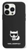 Telefoniümbris Karl Lagerfeld Silicone Choupette Body KLHCP14XSLCTBK, Apple iPhone 14 Pro Max, must