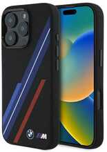 Telefoniümbris BMW BMHMP16X23SSPK Silicone Random Lines MagSafe, Apple iPhone 16 Pro Max, must