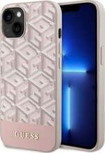 Telefoniümbris Guess GCube Stripes MagSafe GUHMP14SHGCFSEP, Apple iPhone 14, roosa