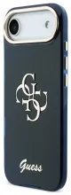 Guess IML 4G Script Metal Logo, iPhone Air, sinine