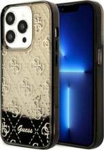 Telefoniümbris Guess Liquid Glitter 4G Transculent GUHCP14LLC4PSGK, Apple iPhone 14 Pro, must