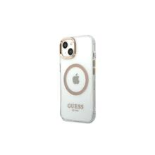 Telefoniümbris Guess Metal Outline MagSafe GUHMP13MHTRMD, Apple iPhone 13 6.1, kuldne