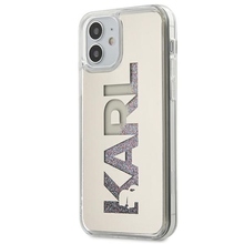 Telefoniümbris Karl Lagerfeld KLHCP12SKLMLGR, Apple iPhone 12 mini 5.4, hõbe Mirror Liquid Glitter