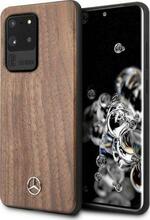 Telefoniümbris Mercedes-Benz MEHCS69VWOLB Wood Line Walnut, Samsung Galaxy S20 Ultra, pruun