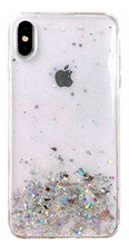 Silikoonümbris Fusion Accessories Glue Glitter, Apple iPhone 13 Pro Max, läbipaistev
