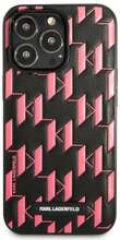 Telefoniümbris Karl Lagerfeld Monogram Plaque KLHCP13LMNMP1P, Apple iPhone 13 Pro, roosa