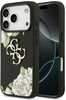 Guess Grained Roses & Big 4G Logo ümbris, iPhone 17 Pro, must