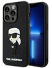 Telefoniümbris Karl Lagerfeld Rubber Ikonik 3D KLHCP14L3DRKINK, Apple iPhone 14 Pro, must