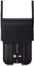 Telefoniümbris BMW Phone Pouch BMPSP15XMPVSKR, must punaste triipudega