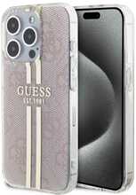 Telefoniümbris Guess IML 4G Gold Stripe GUHCP15LH4PSEGP, Apple iPhone 15 Pro, roosa