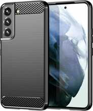 Telefoniümbris Hurtel Carbon, Samsung Galaxy S23+, must