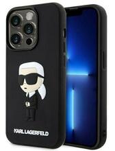 Telefoniümbris Karl Lagerfeld Rubber Ikonik 3D KLHCP14L3DRKINK, Apple iPhone 14 Pro, must
