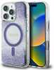 Telefoniümbris Guess HC Resin Bottom Glitter MagSafe, Apple iPhone 16 Pro, lilla