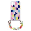 Telefoniümbris Hurtel Color Chain Case geel, painduv, keti ripatsiga, Xiaomi Redmi Note 10 / Redmi Note 10S, mitmevärviline
