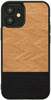 Telefoniümbris Man&Wood, Apple iPhone 12/12 Pro, herringbone nero, must