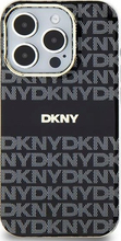 DKNY IML Mono & Stripe MagSafe DKHMP15SHRHSEK ümbris, iPhone 13/14/15 6.1, must