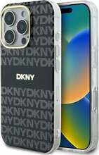 Telefoniümbris DKNY Repeat Texture Pattern With Stripe DKHMP16XHRHSEK, Apple iPhone 16 Pro Max, must