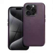 OEM Leather Mag Cover ümbris, Apple iPhone 15, lilla