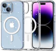 Telefoniümbris Tech-Protect FlexAir Hybrid MagSafe Glitter, Apple iPhone 15, läbipaistev