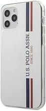 Telefoniümbris US Polo Assn USHCP12MPCUSSWH Tricolor Collection, Apple iPhone 12/12 Pro, valge