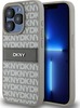 DKNY Leather Mono Stripe & Metal Logo DKHCP15XPRTHSLE ümbris, Apple iPhone 15 Pro Max, beež