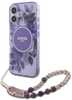 Telefoniümbris Guess GUHMP16SHFWBRCESU IML Flowers With Pearl Strap MagSafe, Apple iPhone 16, lilla