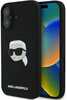 Karl Lagerfeld Liquid silikoonümbris KLHMP16SSKHPPLK, Apple iPhone 16, must