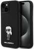 Telefoniümbris Karl Lagerfeld Silicone Ikonik Metal Pin KLHCP15SSMHKNPK, Apple iPhone 15, must