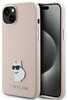 Karl Lagerfeld silikoonümbris Choupette Metal Pin KLHCP15MSMHCNPP, Apple iPhone 15 Plus/14 Plus, roosa