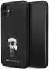 Karl Lagerfeld silikoonümbris Ikonik Metal Pin KLHCN61SMHKNPK, Apple iPhone 11/Xr, must