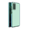 Telefoniümbris Spring clear TPU gel värvilise raamiga, Samsung Galaxy A72 4G, helesinine