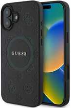 Telefoniümbris Guess Saffiano Peony Classic Logo MagSafe GUHMP16SPSAPSMEK, Apple iPhone 16, must