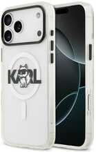 Karl Lagerfeld IML Choupette Sketch Logo MagSafe ümbris, Apple iPhone 17 Pro Max, läbipaistev