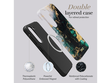 Telefoniümbris Mio Green Marble Magsafe, Samsung Galaxy A55 5G